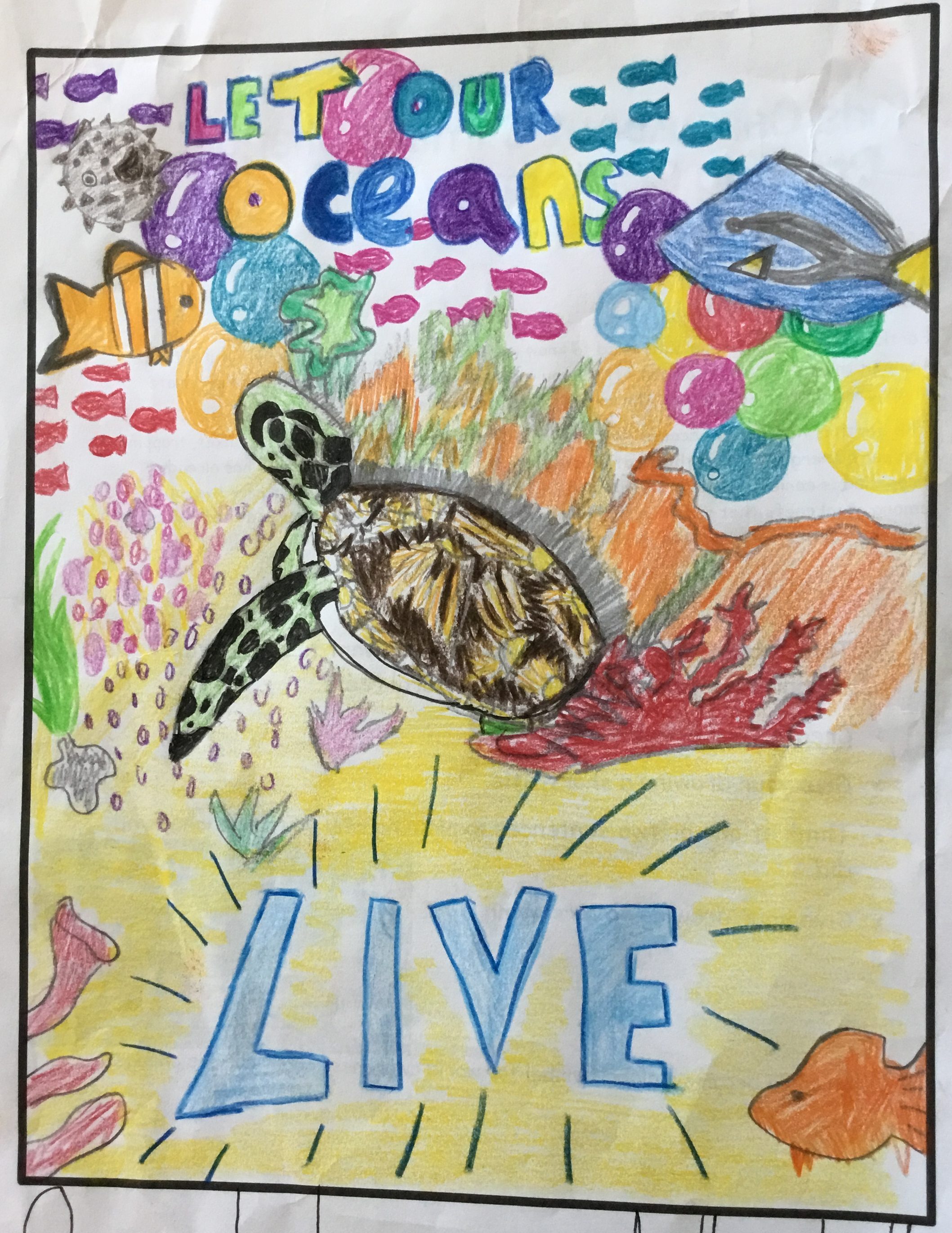 Let Our Oceans Live - Kids Care About Climate Change 2021