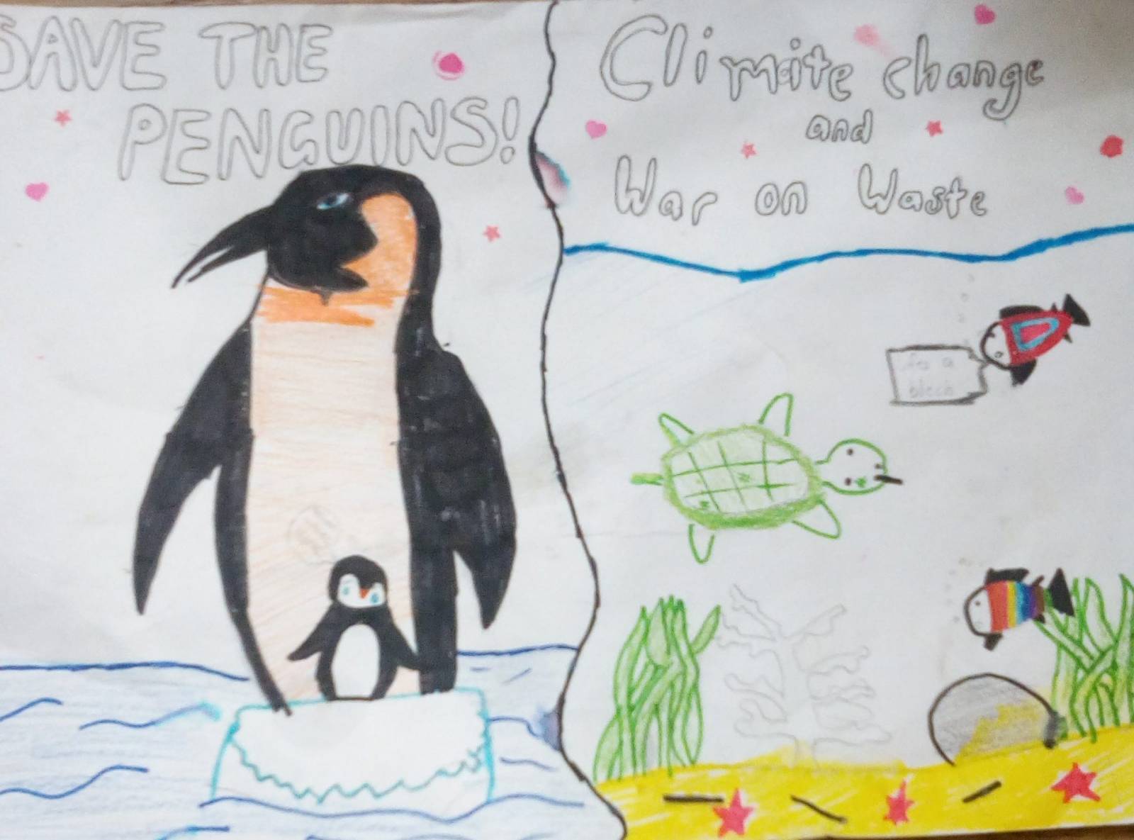 Save The Penguins/Climate Change and War on Waste - Kids Care About