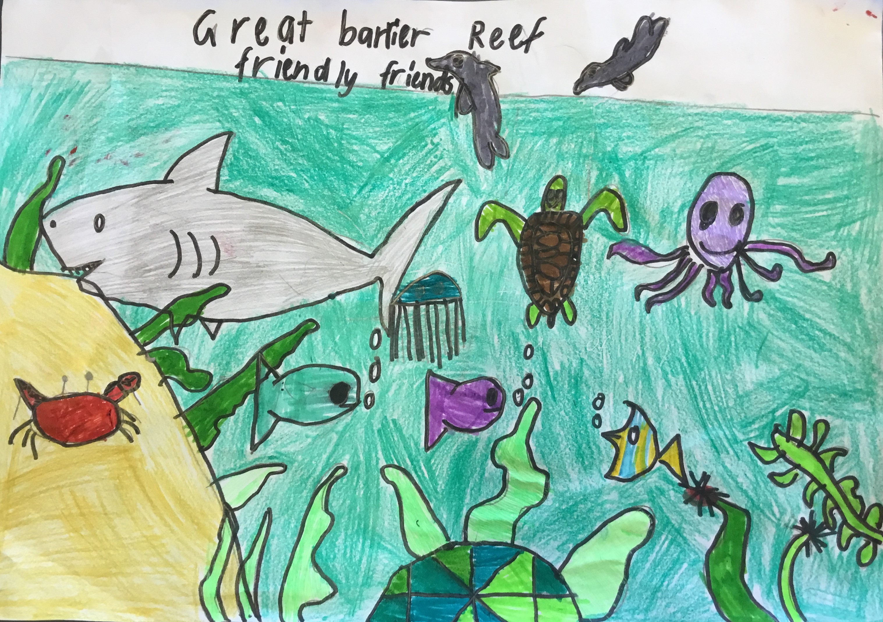 Great Barrier Reef Friendly Friends - Kids Care About Climate Change 2021