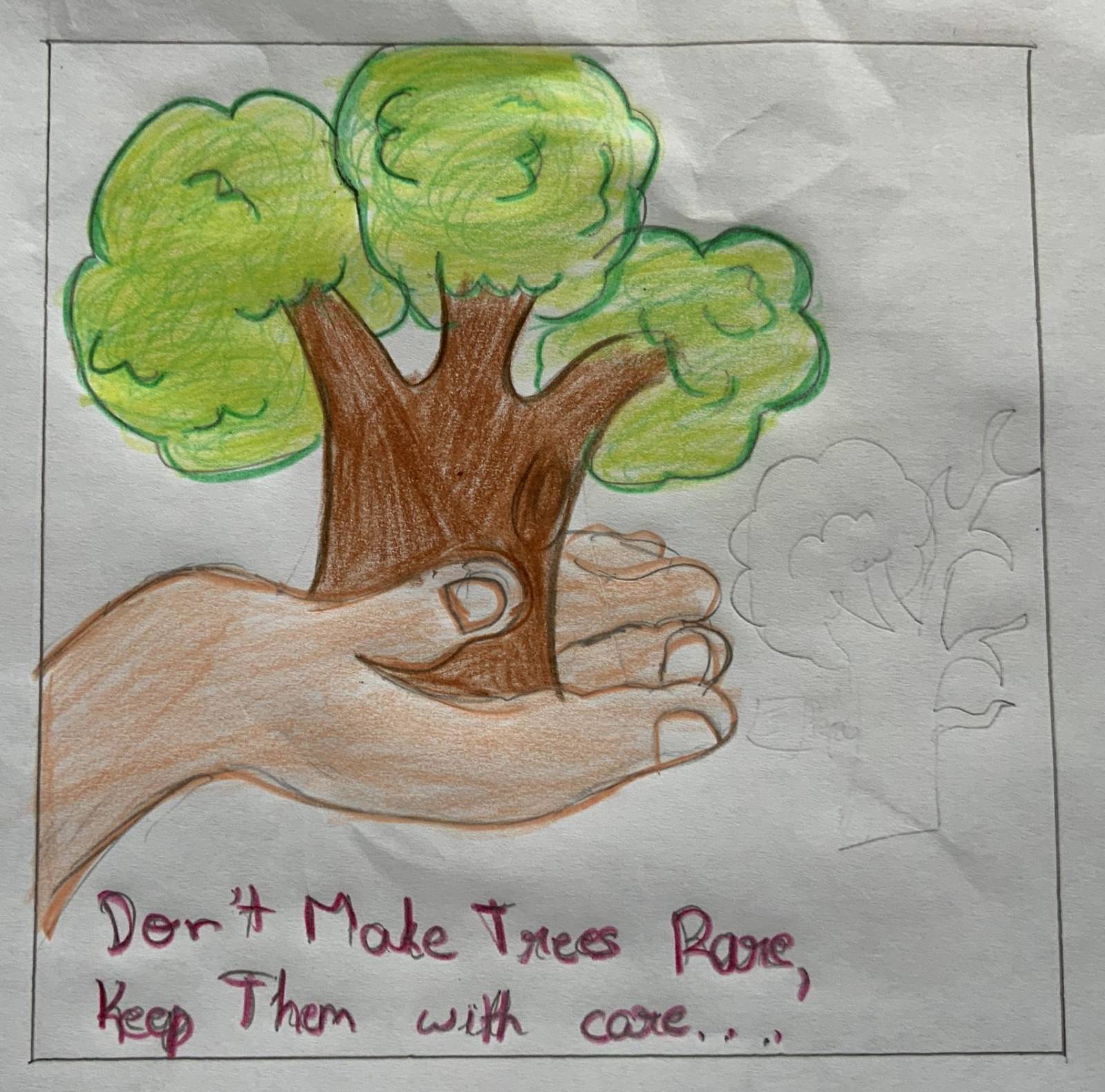 Don’t cut trees Kids Care About Climate Change 2021